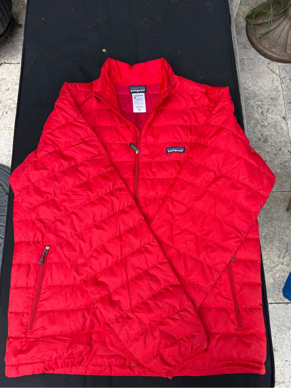 Patagonia Red Quilted Lightweight Puffer Jacket